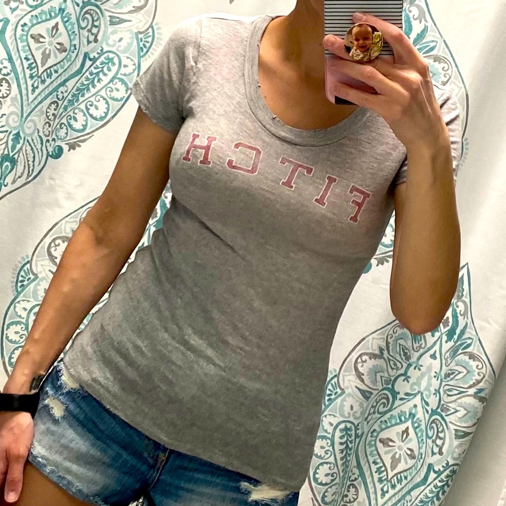 Abercrombie distressed tee